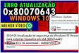 Erro 0xf ao atualizar o Windows